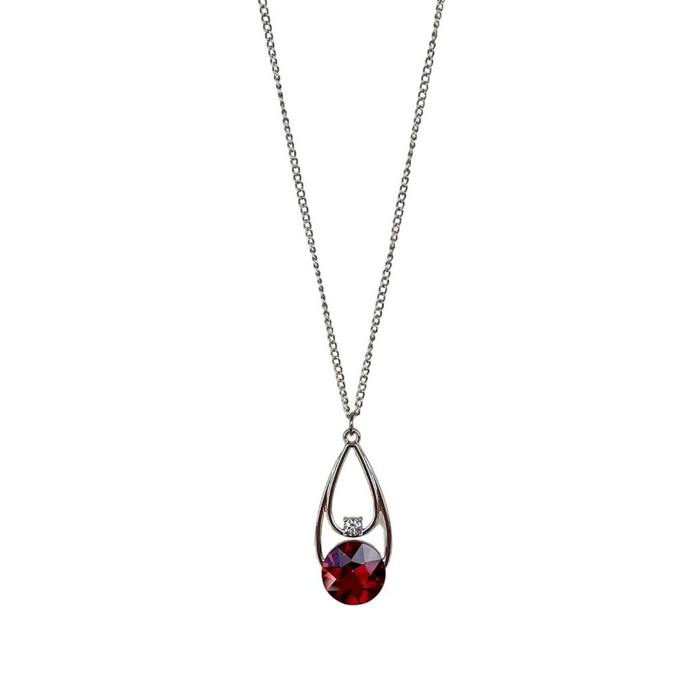 Gala Gleam Brown Topaz Teardrop Pendant Necklace 30" by Paparazzi w/ Earrings